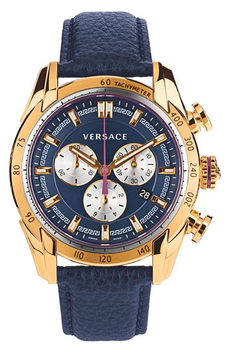 versace men's chrono signature watch|quartz chronograph versace watch men.